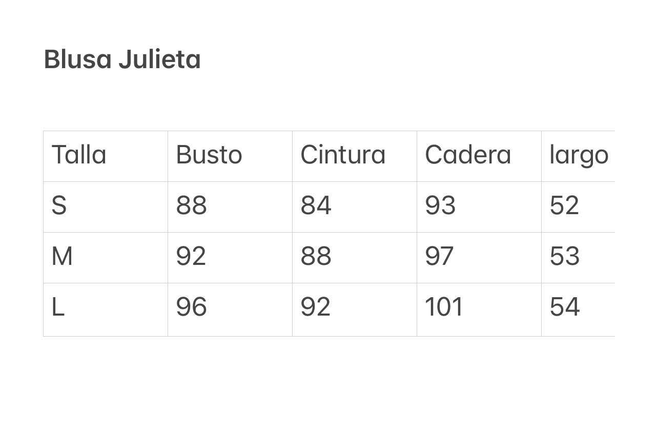 BLUSA JULIETA BLANCA HUESO