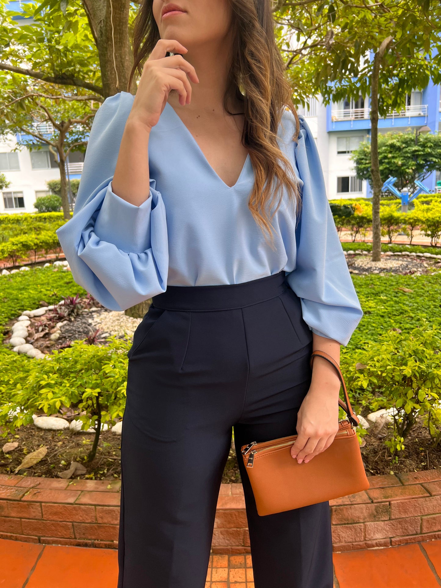 BLUSA EMILIA CELESTE