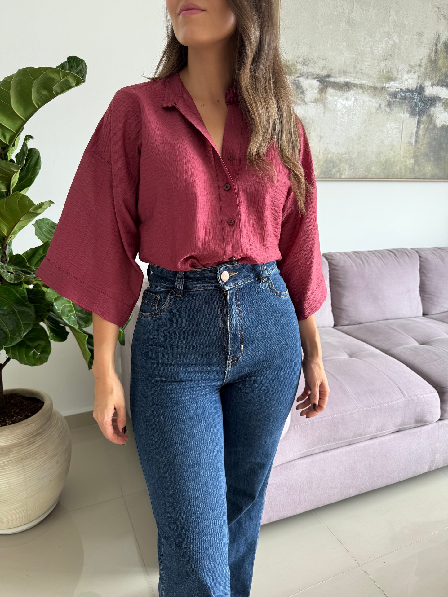 BLUSA ANNA UVA