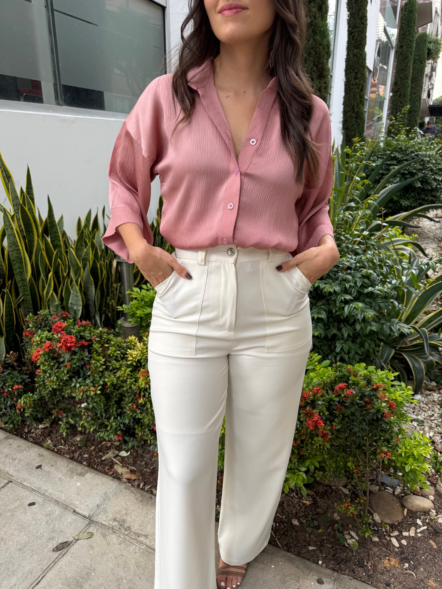 BLUSA ANNA PALO ROSA