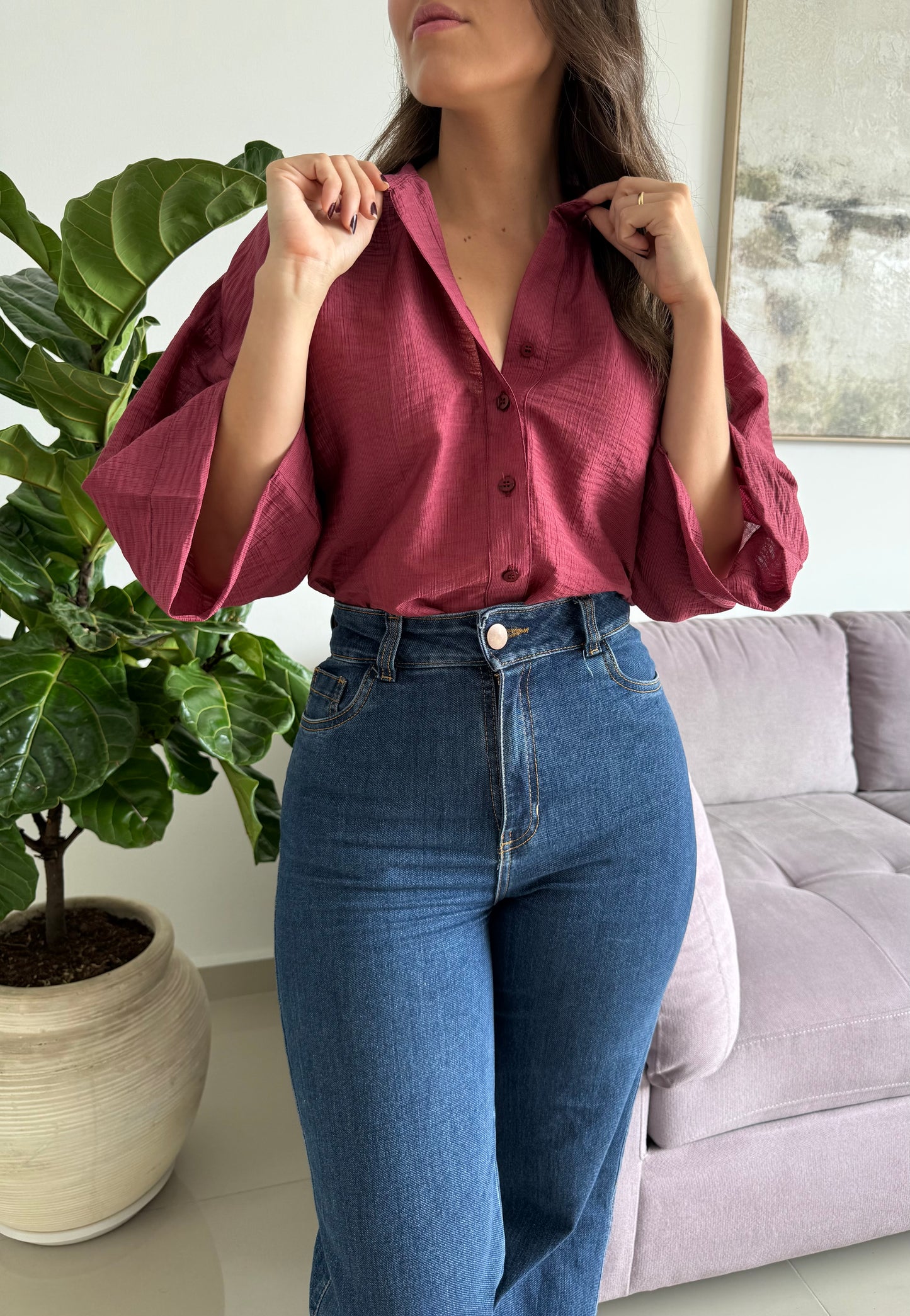 BLUSA ANNA UVA