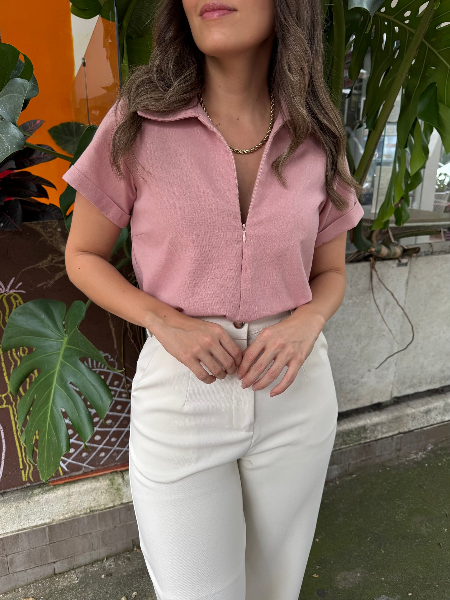 BLUSA JULIETA PALO ROSA