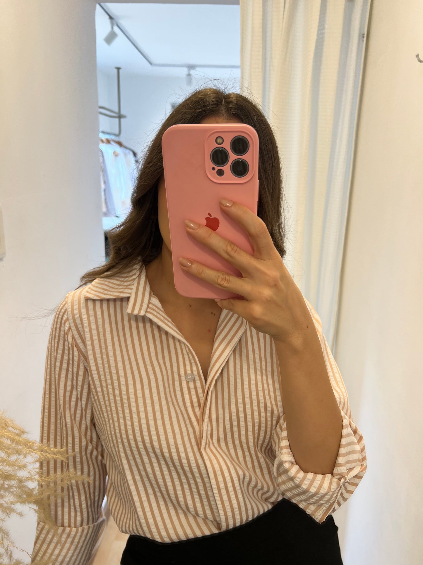CAMISERA MOLY RAYAS ROSA