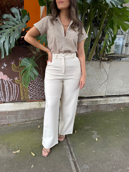 PANTALÓN PARIS CREMA