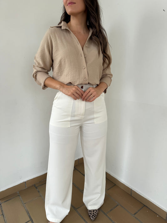 PANTALÓN MILÁN BLANCO HUESO