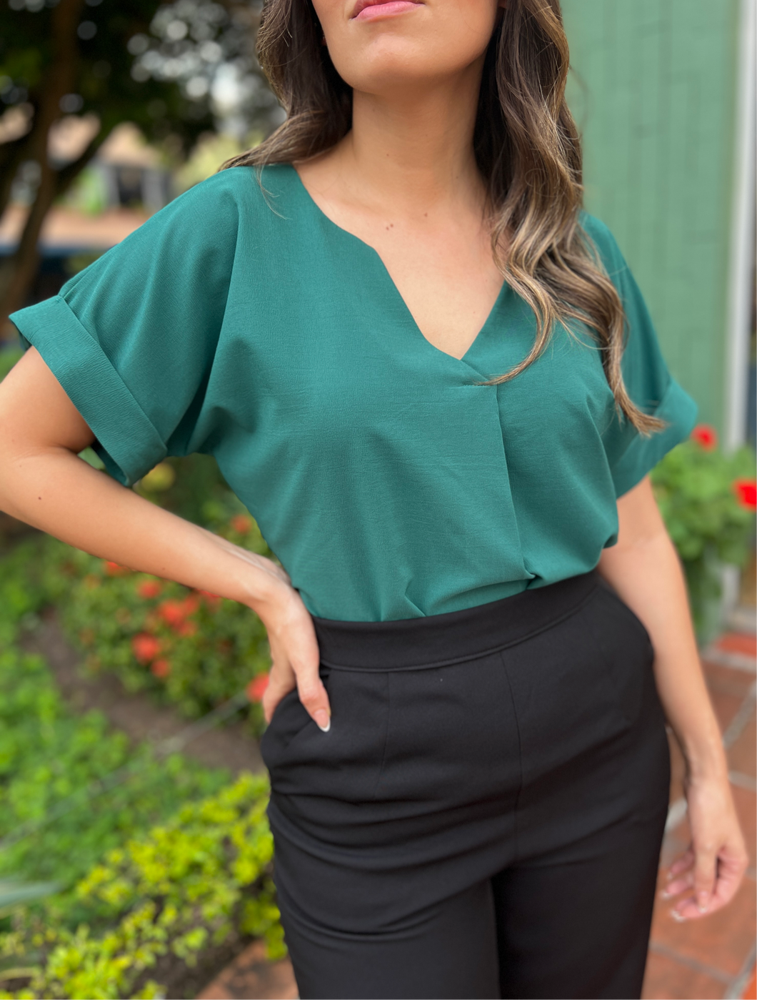 BLUSA SOFÍA VERDE