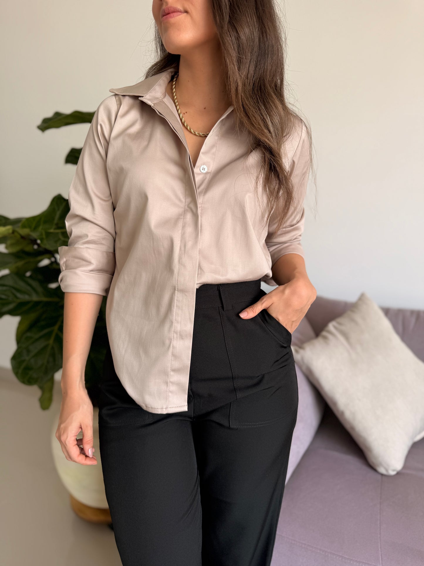 CAMISERA MOLY MOCA - ROSA
