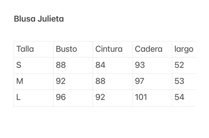 BLUSA JULIETA BLANCA HUESO