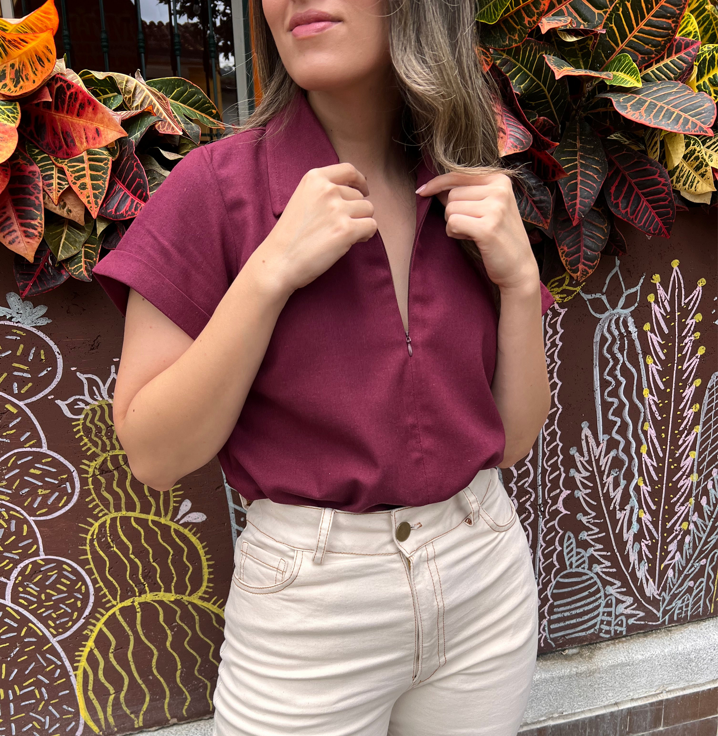 BLUSA JULIETA UVA