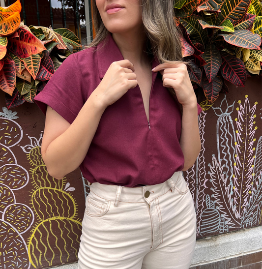 BLUSA JULIETA UVA