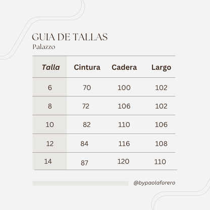 PANTALON PALAZZO AZUL