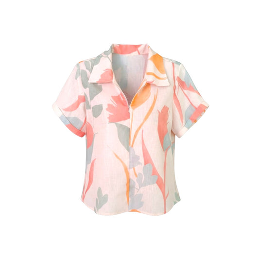 BLUSA JULIETA ESTAMPADA TONOS PASTEL